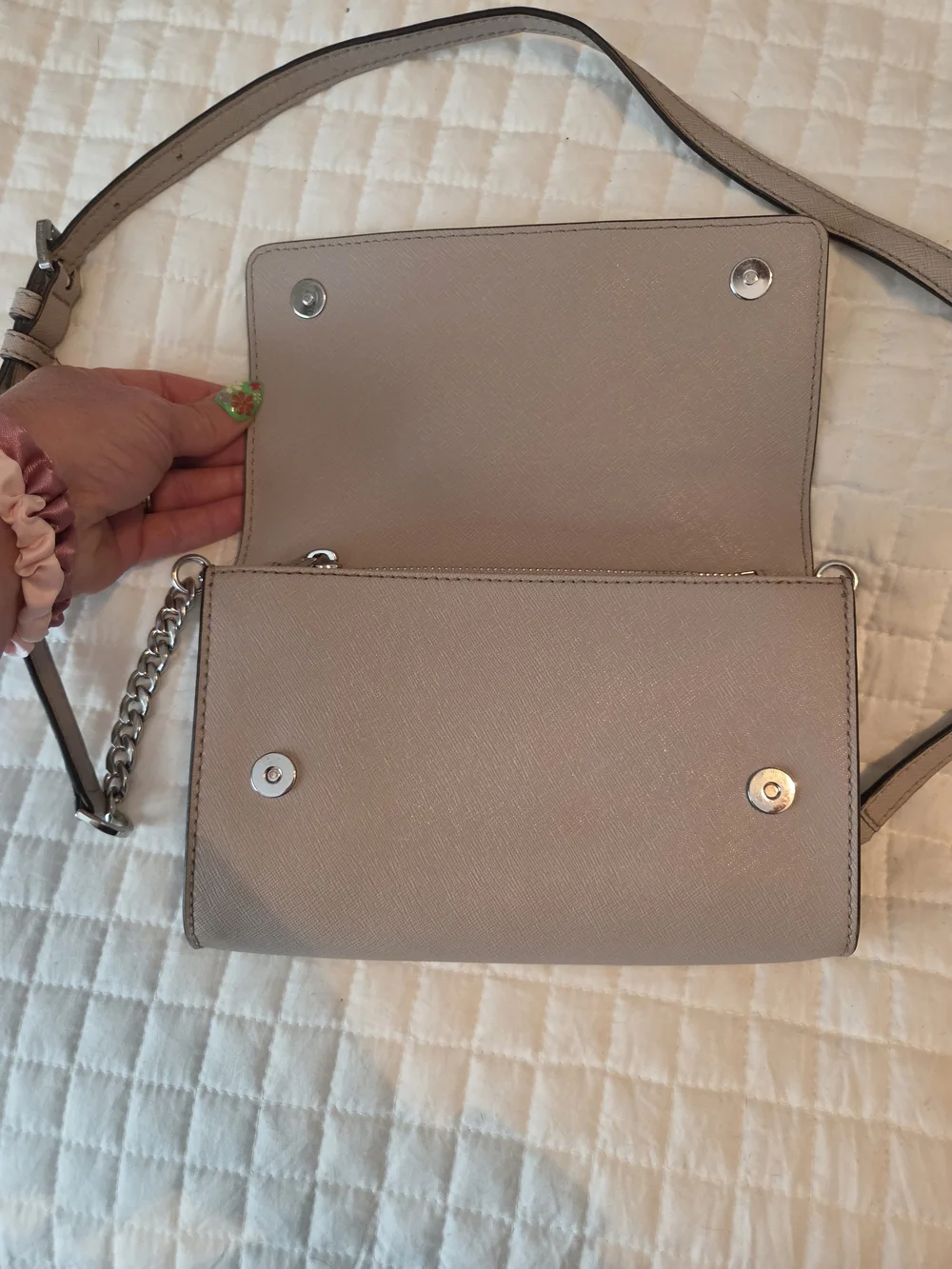 Michael Kors Light Greige Crossbody Bag